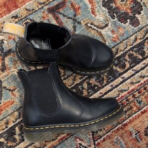 Black Vegan Leather Chelsea Boots